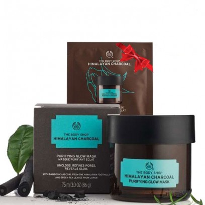 Combo Himalayan Charcoal Purifying Glow Mask 75ML & Charcoal Mask 5ml